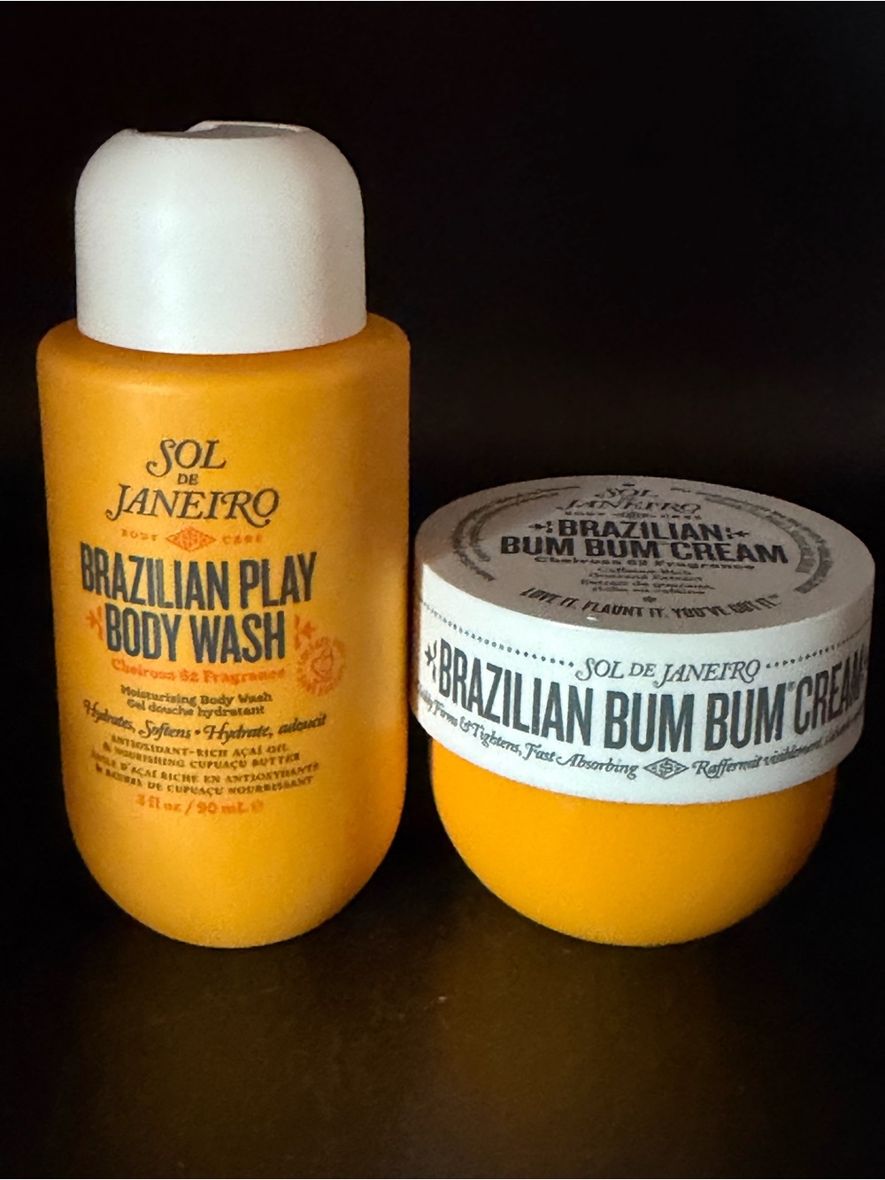 NWT Sol de Janeiro Travel Duo - Brazilian Bum Bum Cream & Play Body Wash